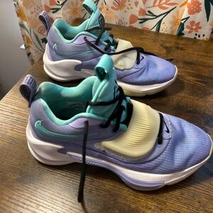 Nike Zoom Freak 3 'By You' Men’s 7 Women’s 8.5 Teal/Purple Athletic Shoes